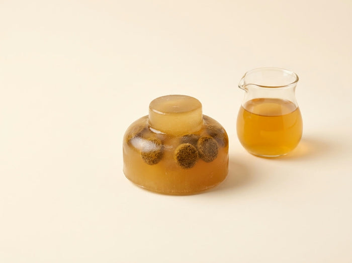 Golden broth and kibble pop frozen pop