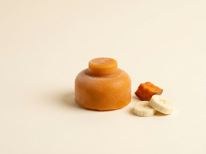 Sweet potato and banana pop frozen pop